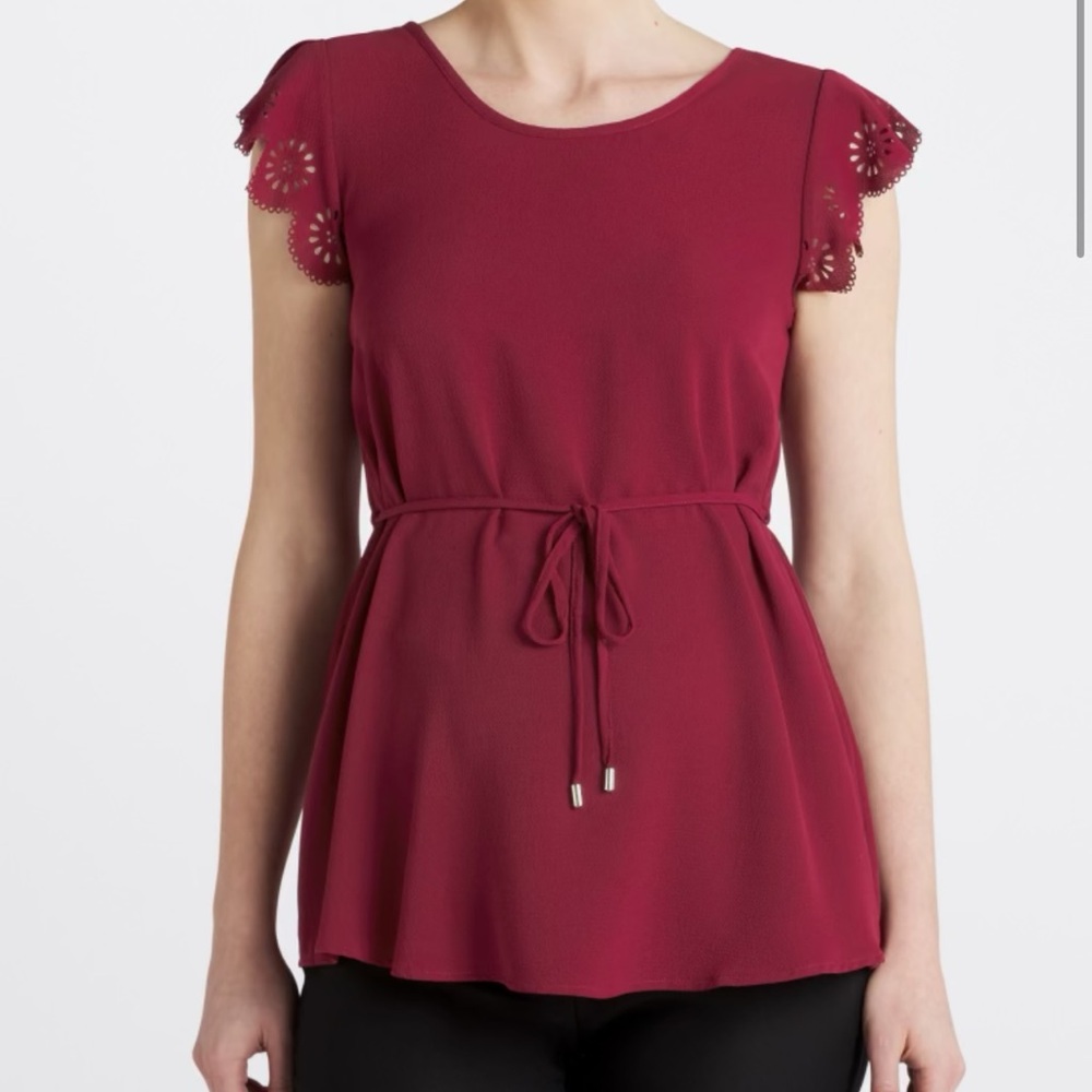 FULL MOON Cheryl Maternity Tie Front Blouse